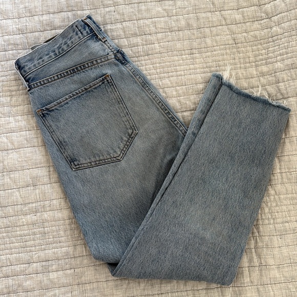 Agolde Riley High Rise Straight Crop Jeans 26 - Picture 12 of 13